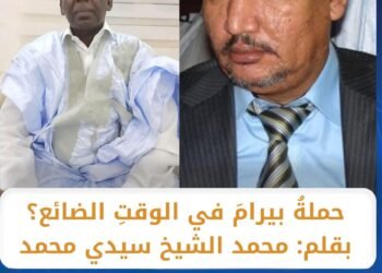 كتب الأستاذ والكاتب الصحفي : محمد الشيخ ول سيدي محمد