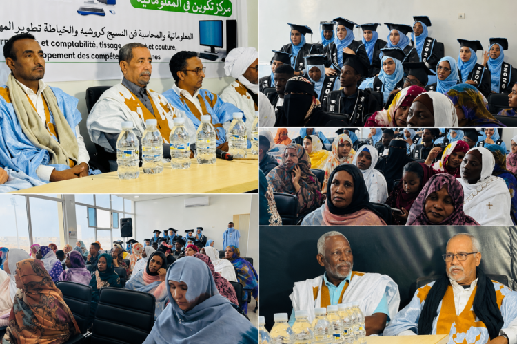 حفل تخرج دفعة جديدة فى المعلوماتية من نواذيبو