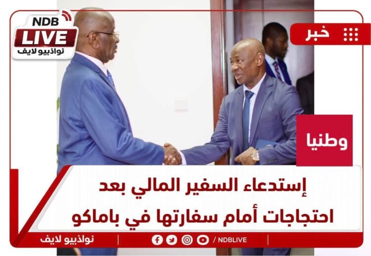إستدعاء السفير المالي بعد احتجاجات أمام سفارتها في باماكو